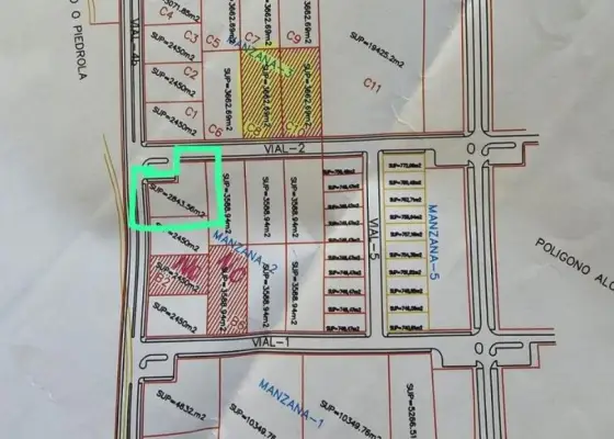 Parcela en venta en Alcanzar De San Juan, Poligono, de 2841 m2 por 170.000 €, Ref. 303 en Alcanzar de San Juan