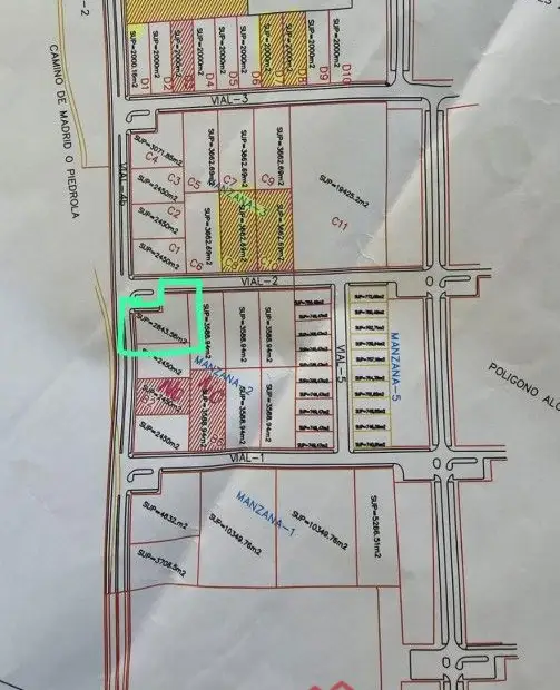 Parcela en venta en Alcázar De San Juan, de 2841 m2 por 170.000 €, Ref. 0281 en Alcázar de San Juan