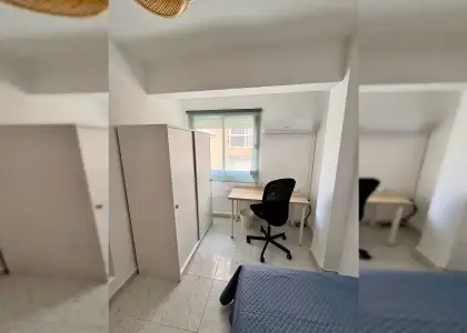 Se alquila habitación en piso compartido de 3 habitaciones en Barrio Alto, todos los gastos incluidos. en Almería