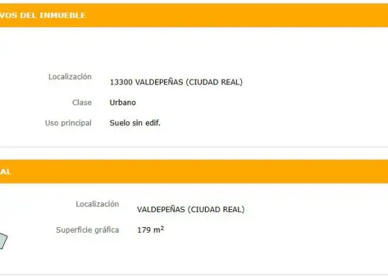 Solar en Valdepeñas, Barrio Lucero
