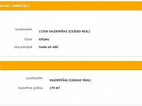 Solar Venta Barrio Lucero, Valdepeñas en Valdepeñas