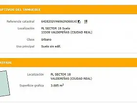 Solar Venta Nuevo Valdepeñas, Valdepeñas